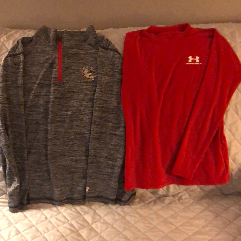 Youth Lg Under Armour & Russell Athletic top